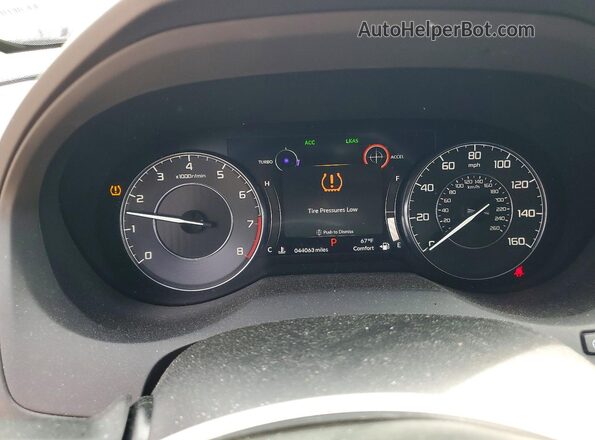 5J8TC2H3XML040073 2021 ACURA RDX Gray ხელსაწყოთა პანელის ხედი