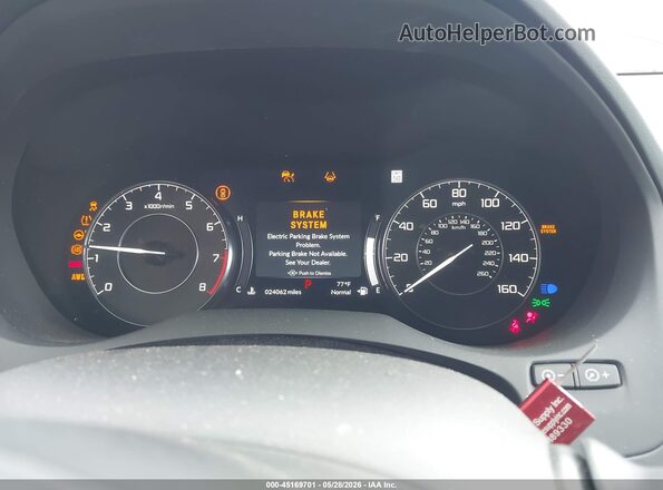 5J8TC2H3XRL037908 2024 ACURA RDX Black Widok tylnych siedzeń