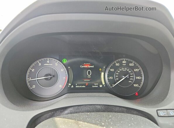 5J8TC2H45SL034221 2025 ACURA RDX White ხელსაწყოთა პანელის ხედი