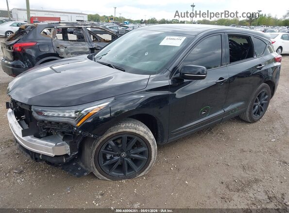 5J8TC2H48SL020507 2025 ACURA RDX Black წინა მარცხენა ხედი სამი მეოთხედიდან