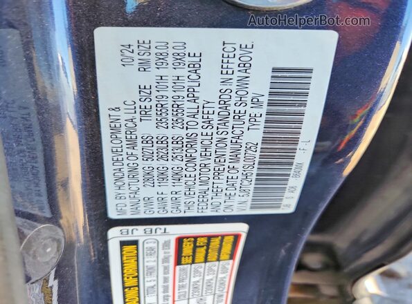 5J8TC2H51SL007252 2025 ACURA RDX Blue Widok komory silnika