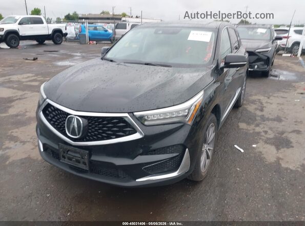 5J8TC2H53LL038441 2020 ACURA RDX Black Առջևի ձախ երեք քառորդ տեսարան