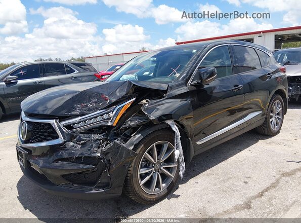 5J8TC2H54KL022487 2019 ACURA RDX Black წინა მარცხენა ხედი სამი მეოთხედიდან