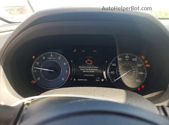 5J8TC2H55ML042069 2021 ACURA RDX White Սարքավորումների վահանակի տեսք