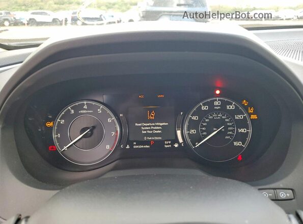 5J8TC2H58LL029069 2020 ACURA RDX White Вид щитка приладів