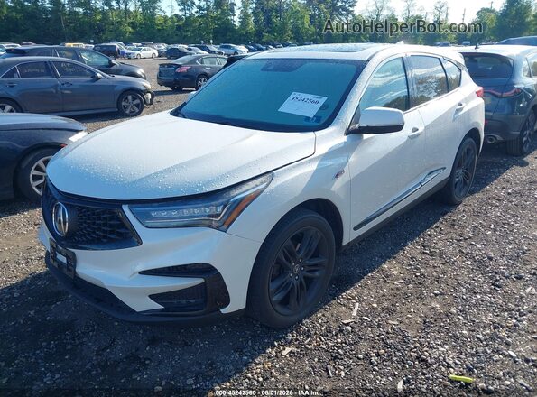 5J8TC2H60KL024388 2019 ACURA RDX White Vista tres cuartos delantera izquierda
