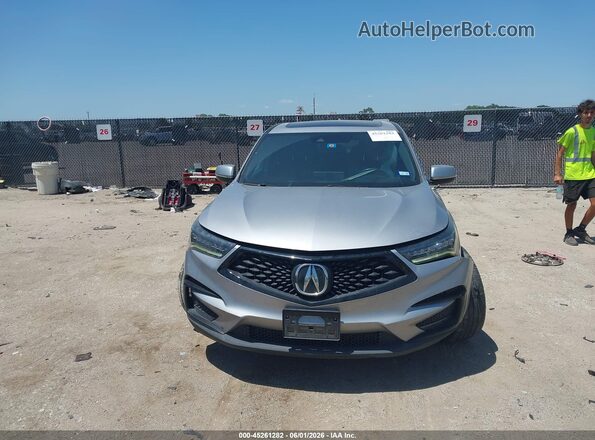 5J8TC2H60ML009098 2021 ACURA RDX Silver Instrument cluster view