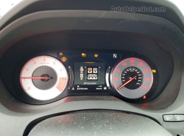 5J8TC2H60PL000129 2023 ACURA RDX Gray ხელსაწყოთა პანელის ხედი