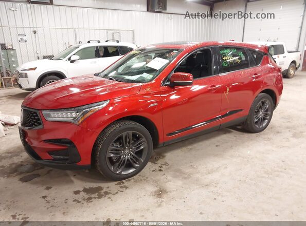 5J8TC2H67LL040461 2020 ACURA RDX Red წინა მარცხენა ხედი სამი მეოთხედიდან