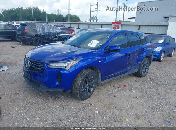 5J8TC2H68SL019830 2025 ACURA RDX Blue Առջևի ձախ երեք քառորդ տեսարան