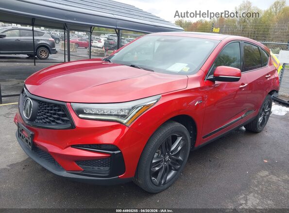 5J8TC2H69LL028456 2020 ACURA RDX Red Vista tres cuartos delantera izquierda