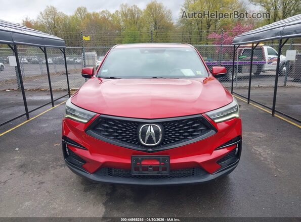 5J8TC2H69LL028456 2020 ACURA RDX Red Vista interior trasera