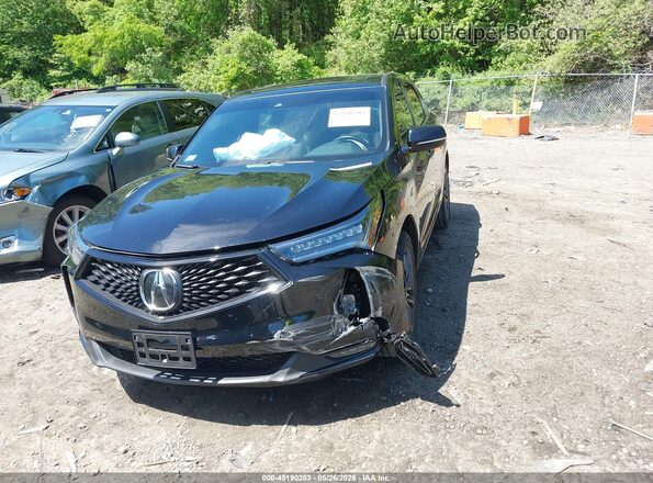 5J8TC2H69RL032578 2024 ACURA RDX Black წინა მარცხენა ხედი სამი მეოთხედიდან