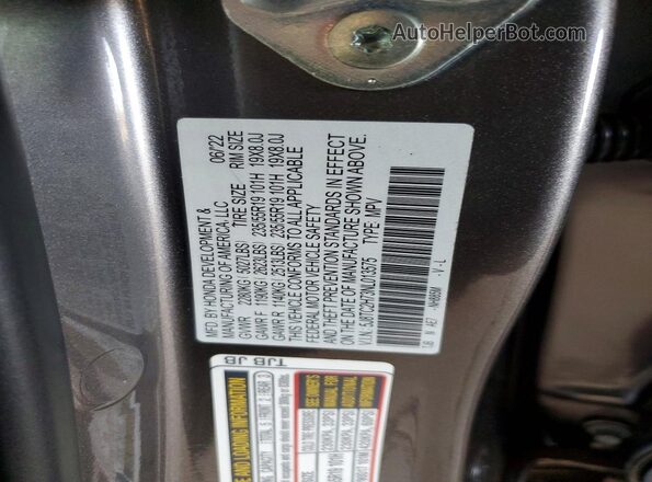 5J8TC2H73NL013575 2022 ACURA RDX Charcoal Widok komory silnika