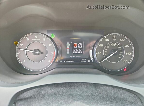 5J8TC2H77SL000811 2025 ACURA RDX White Vista del cuadro de instrumentos