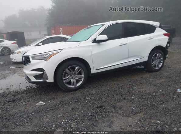 5J8TC2H7XLL030516 2020 ACURA RDX White წინა მარცხენა ხედი სამი მეოთხედიდან