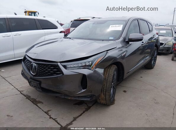 5J8TC2H85RL013088 2024 ACURA RDX Gray წინა მარცხენა ხედი სამი მეოთხედიდან