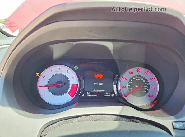 5J8TC2H89NL015498 2022 ACURA RDX Red ხელსაწყოთა პანელის ხედი