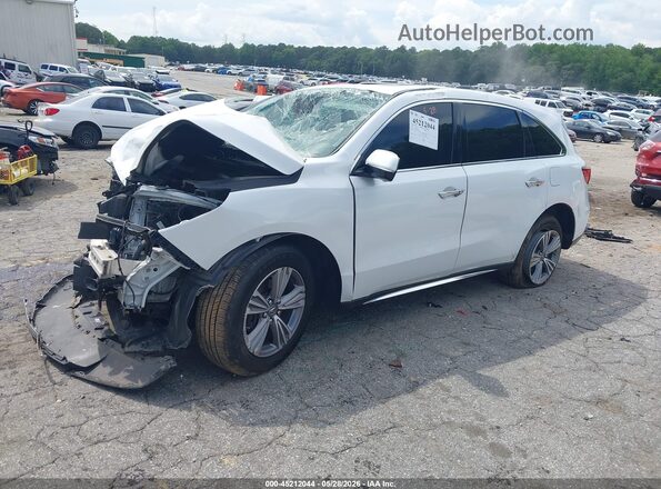 5J8YD3H3XLL014161 2020 ACURA MDX White წინა მარცხენა ხედი სამი მეოთხედიდან