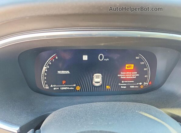 5J8YE1H46PL030891 2023 ACURA MDX Gray Вид щитка приладів