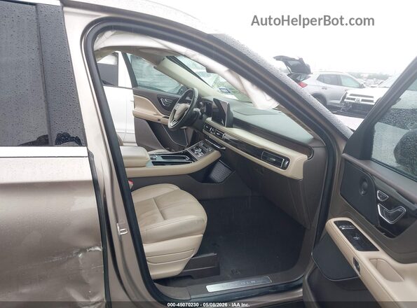 5LM5J7WC5LGL30928 2020 LINCOLN AVIATOR Beige Front interior view