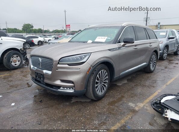 5LM5J7WC5LGL30928 2020 LINCOLN AVIATOR Beige Front left