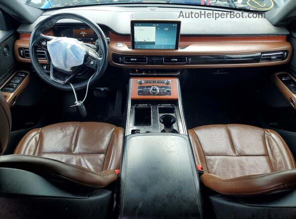 5LM5J7WC5LGL35160 2020 LINCOLN AVIATOR Black წინა პანელის ხედი