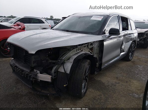 5LM5J7WCXMGL07937 2021 LINCOLN AVIATOR Teal წინა მარცხენა ხედი სამი მეოთხედიდან