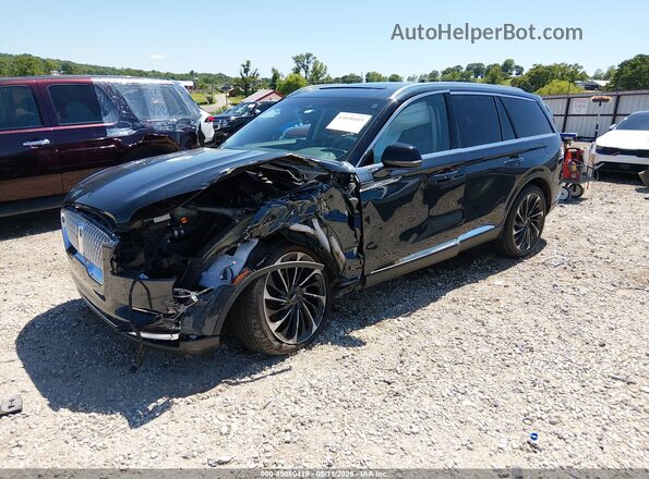 5LM5J7XC0RGL02803 2024 LINCOLN AVIATOR Blue წინა მარცხენა ხედი სამი მეოთხედიდან