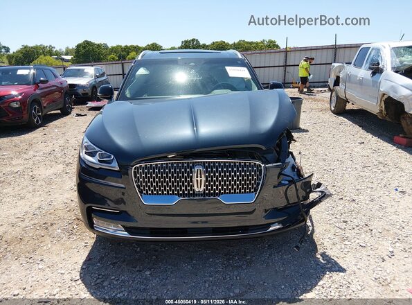 5LM5J7XC0RGL02803 2024 LINCOLN AVIATOR Blue ხელსაწყოთა პანელის ხედი