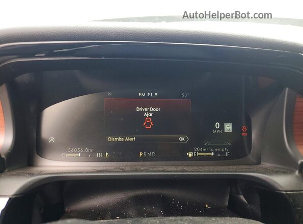 5LM5J7XC1MGL03175 2021 LINCOLN AVIATOR Silver ხელსაწყოთა პანელის ხედი