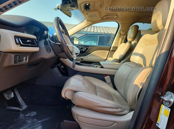5LM5J7XC2LGL04267 2020 LINCOLN AVIATOR Brown წინა სალონის ხედი