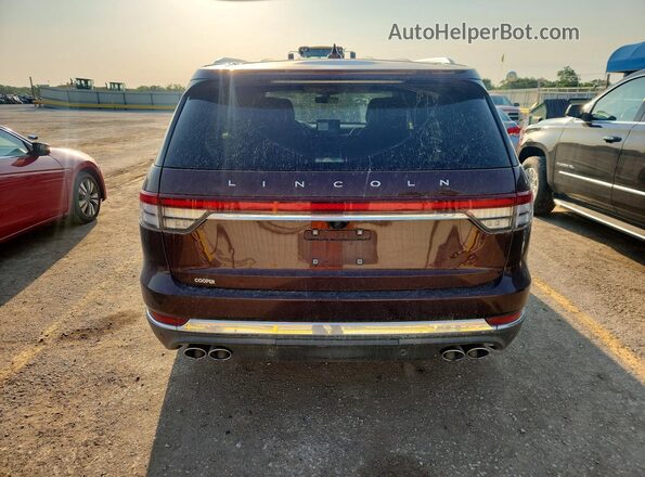 5LM5J7XC2LGL04267 2020 LINCOLN AVIATOR Brown უკანა ხედი