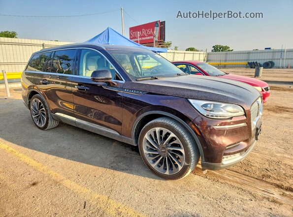 5LM5J7XC2LGL04267 2020 LINCOLN AVIATOR Brown წინა მარჯვენა