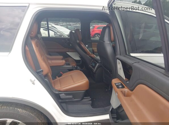 5LM5J7XC5LGL33472 2020 LINCOLN AVIATOR White VIN კოდის სტიკერის ხედი