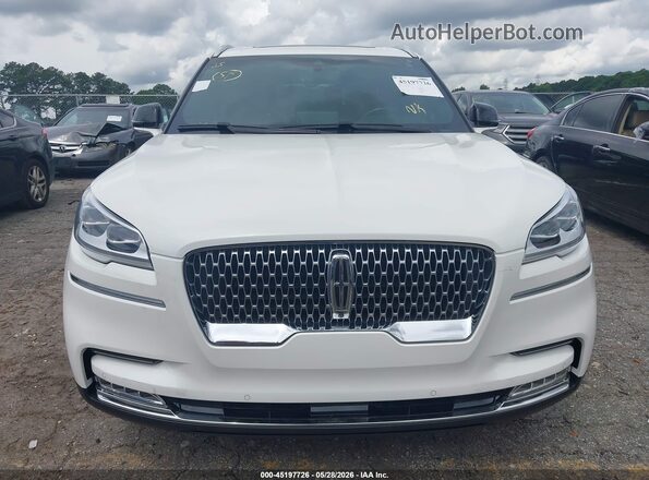 5LM5J7XC5LGL33472 2020 LINCOLN AVIATOR White ხელსაწყოთა პანელის ხედი