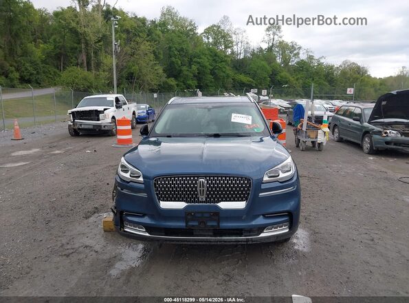 5LM5J7XC6LGL06071 2020 LINCOLN AVIATOR Blue Widok zestawu wskaźników