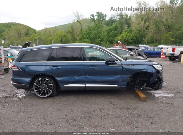 5LM5J7XC6LGL06071 2020 LINCOLN AVIATOR Blue Widok wnętrza z tyłu