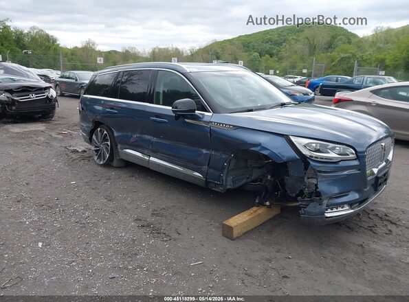 5LM5J7XC6LGL06071 2020 LINCOLN AVIATOR Blue Widok z przodu