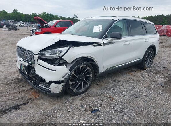 5LM5J7XC6LGL32461 2020 LINCOLN AVIATOR White Առջևի ձախ երեք քառորդ տեսարան