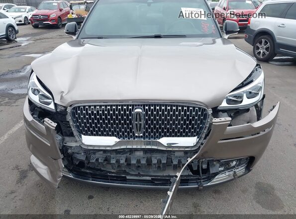5LM5J7XC7MGL06890 2021 LINCOLN AVIATOR Beige Widok z przodu
