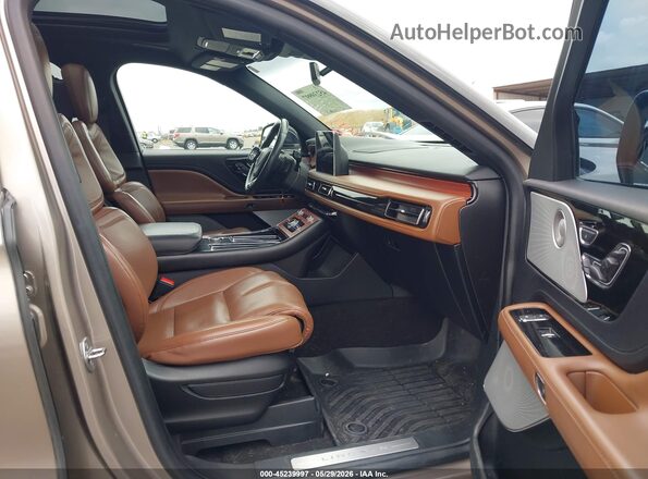 5LM5J7XC7MGL06890 2021 LINCOLN AVIATOR Beige Widok wnętrza z przodu