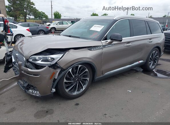 5LM5J7XC7MGL06890 2021 LINCOLN AVIATOR Beige Przód lewy