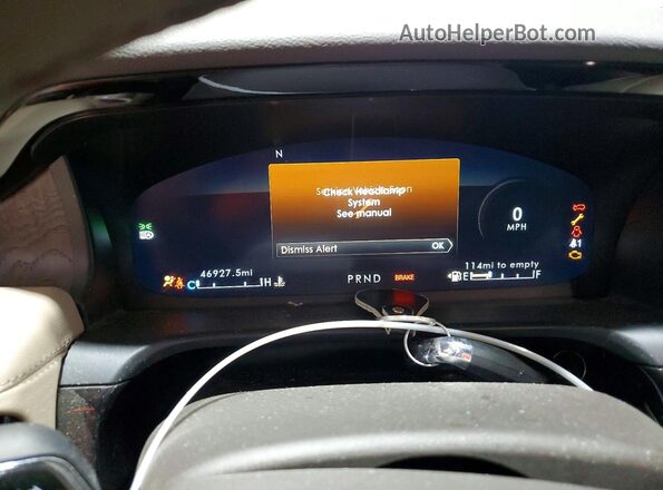 5LM5J7XC7MGL14102 2021 LINCOLN AVIATOR Tan Вид щитка приладів