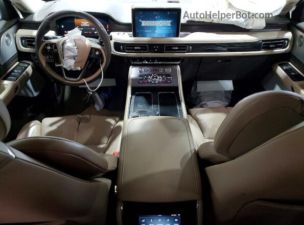 5LM5J7XC7MGL14102 2021 LINCOLN AVIATOR Tan Вид панелі приладів