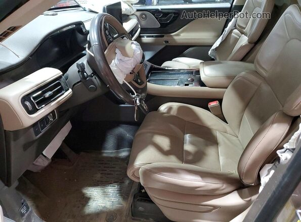 5LM5J7XC7MGL14102 2021 LINCOLN AVIATOR Tan Вид салону спереду
