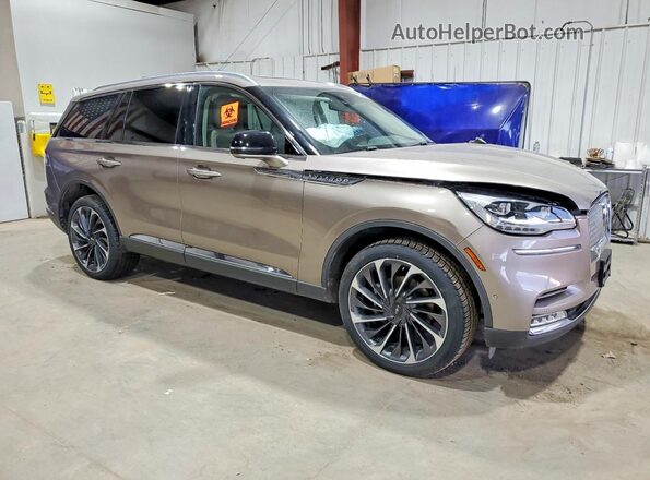 5LM5J7XC7MGL14102 2021 LINCOLN AVIATOR Tan Передня права чверть