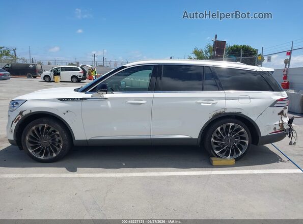 5LM5J7XC8MGL11984 2021 LINCOLN AVIATOR White Սալոնի 360 աստիճան տեսք