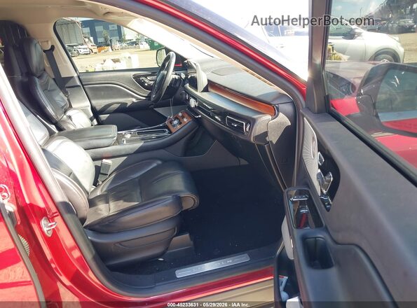 5LM5J7XCXLGL11659 2020 LINCOLN AVIATOR Red Widok wnętrza z przodu