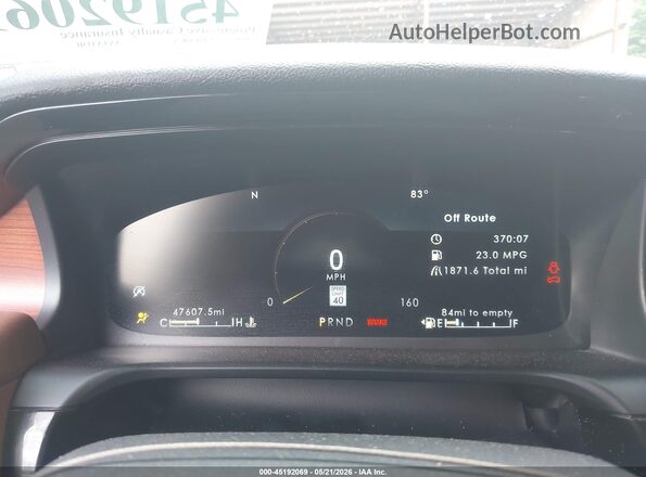 5LM5J7XCXLGL37243 2020 LINCOLN AVIATOR Red Հետևի նստատեղերի տեսք